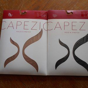 2 Footed Tights -White-&Tan 1X  2X NWT